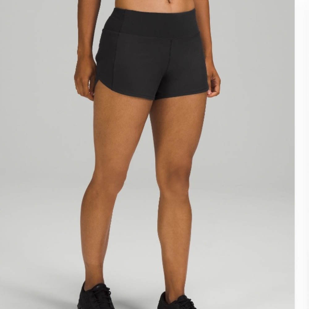 lululemon athletica Speed up Mid running shorts Black
